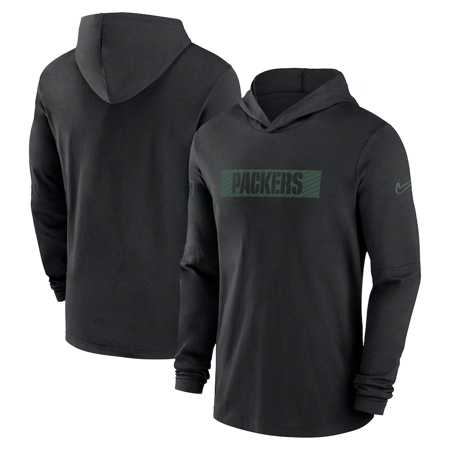 Men Green Bay Packers black 2024 Nike NFL Hoodie->green bay packers->NFL Jersey
